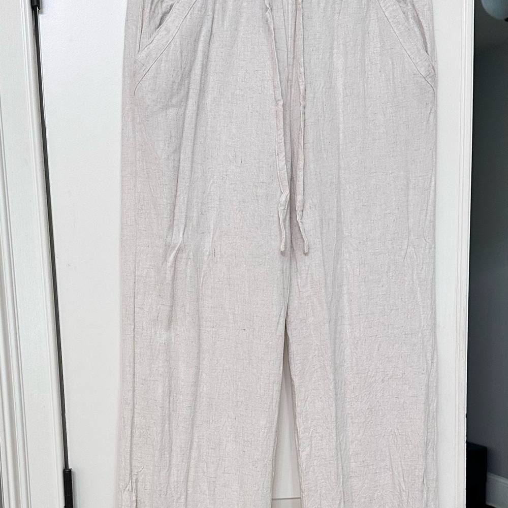 2 pairs of Linen Drawstring Pants